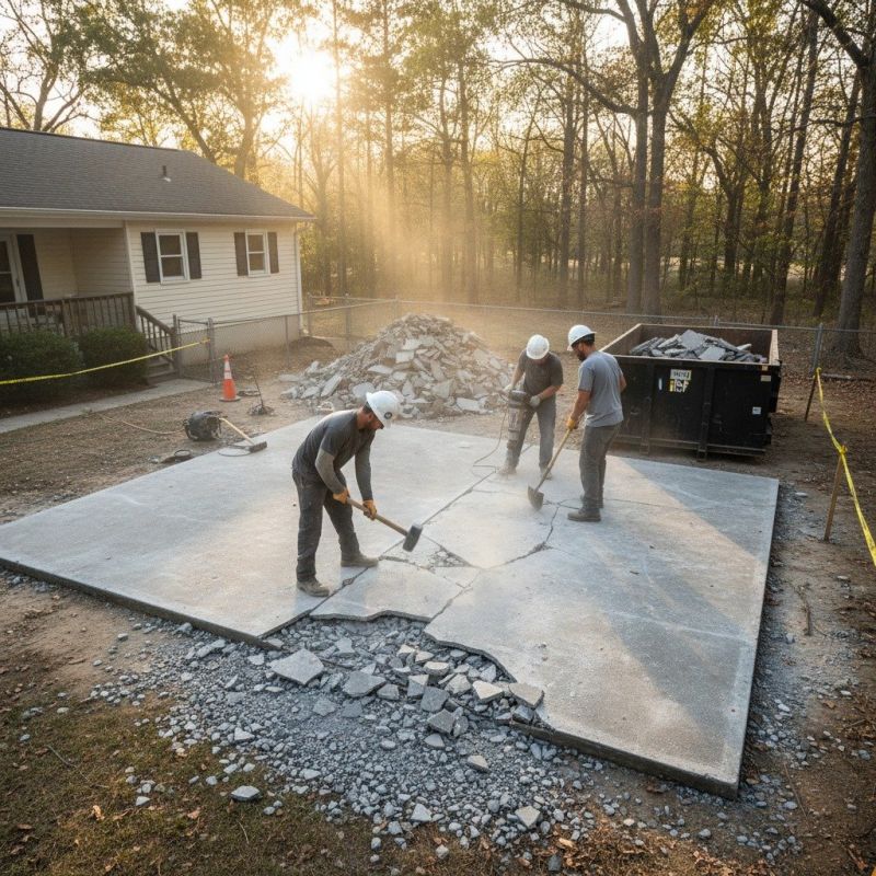 Local Concrete Patio Renovation pros at work
